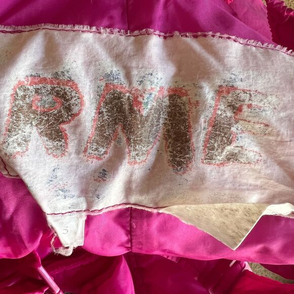 Vtg RME Snow Pants & Bibs Girls Kids 5 Pink Windproof Zip Front - Picture 3 of 4